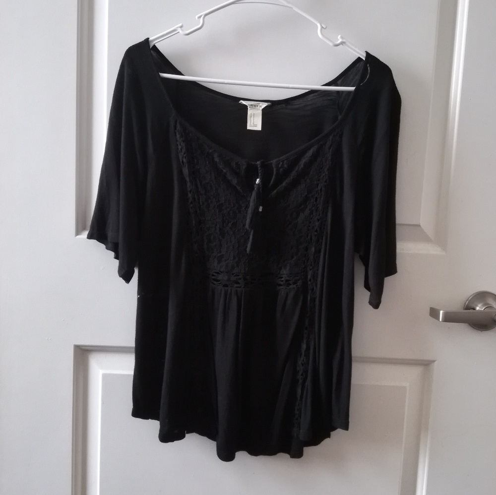 FOREVER 21 black blouse